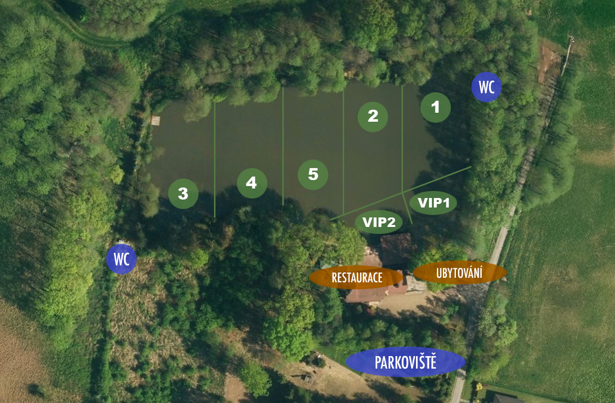 Mapa rybníku